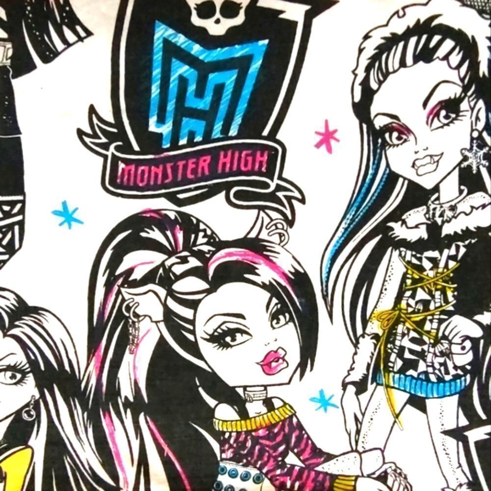 Monster High OG Ghouls Rule Twin Flat Sheet / Fabric